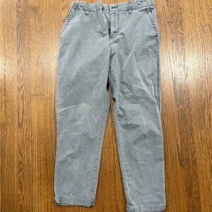Women’s Gray Casual Cropped Casual Pants
